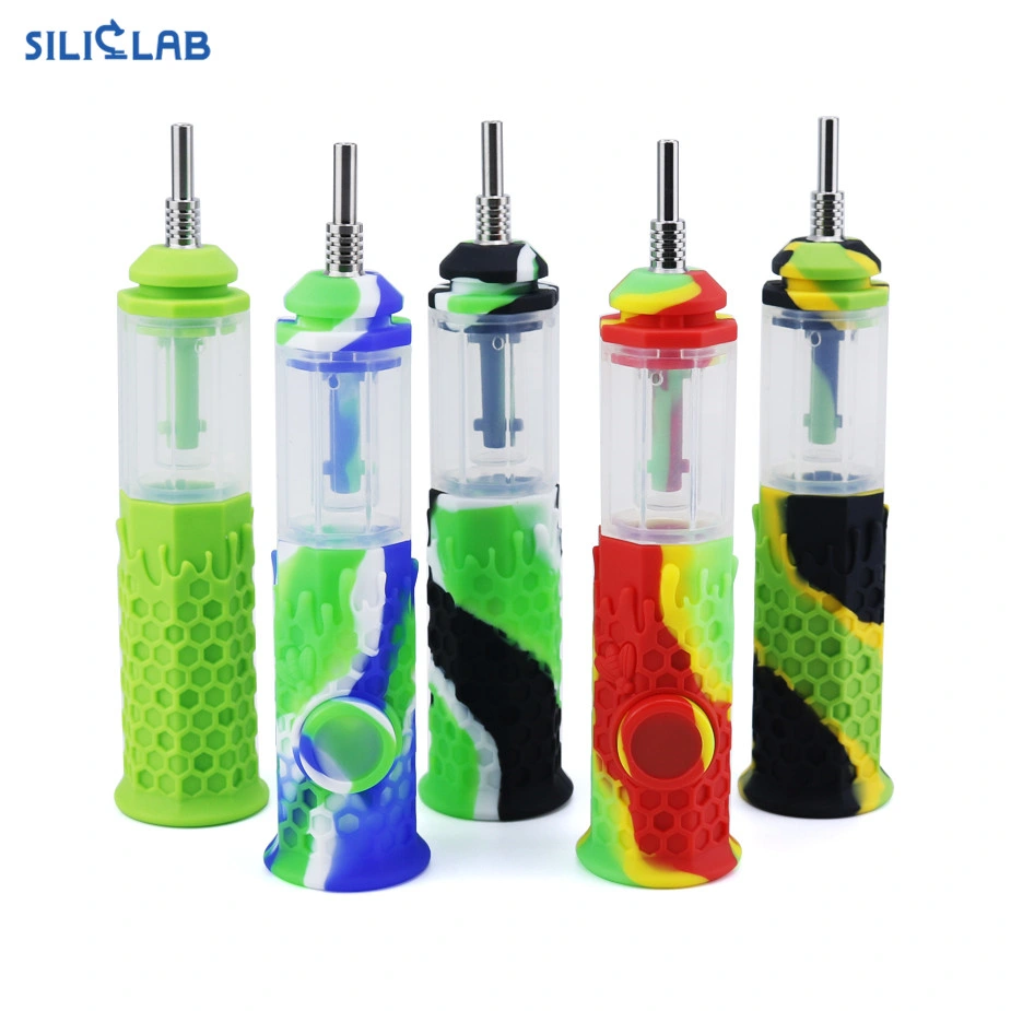 Ultimate Bubbler DAB Set silicone Nectar Collector eau de fantaisie Tuyaux