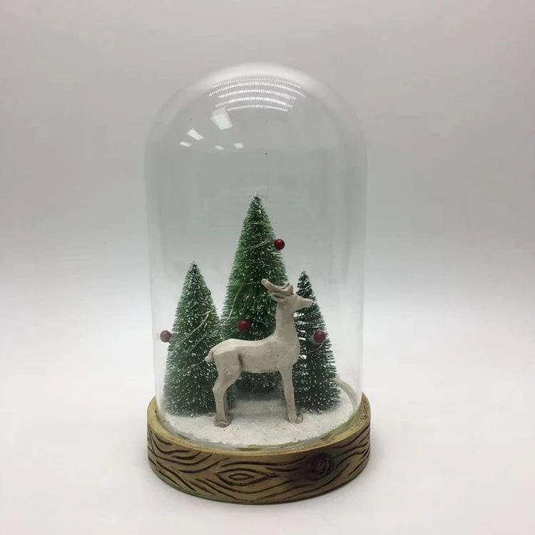 Luminous Mini Christmas Tree Ornaments Glass Night Light Gift for Christmas