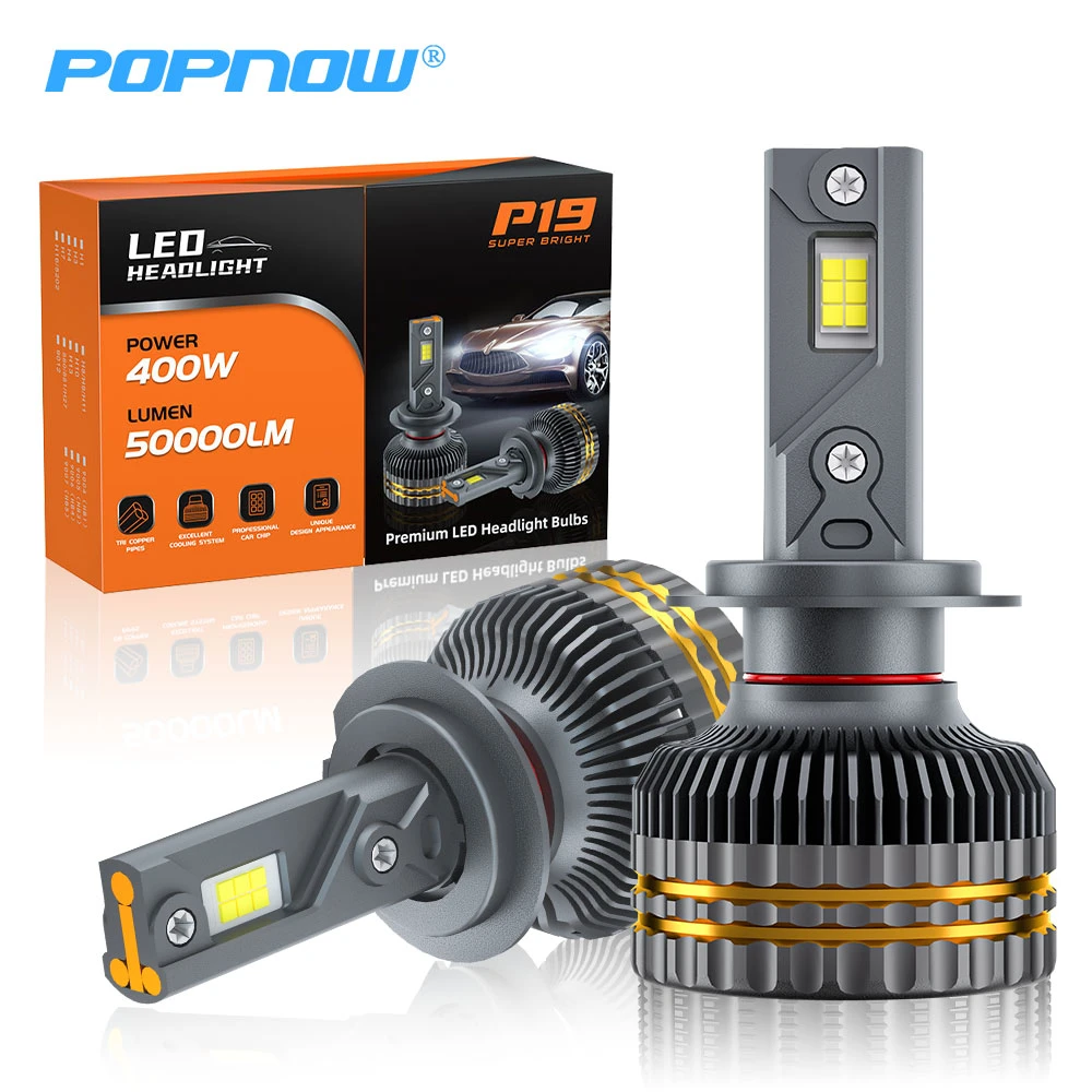 H4 bombilla de luz LED de luz alta y luz baja 9005 H7 coche Lámpara LED