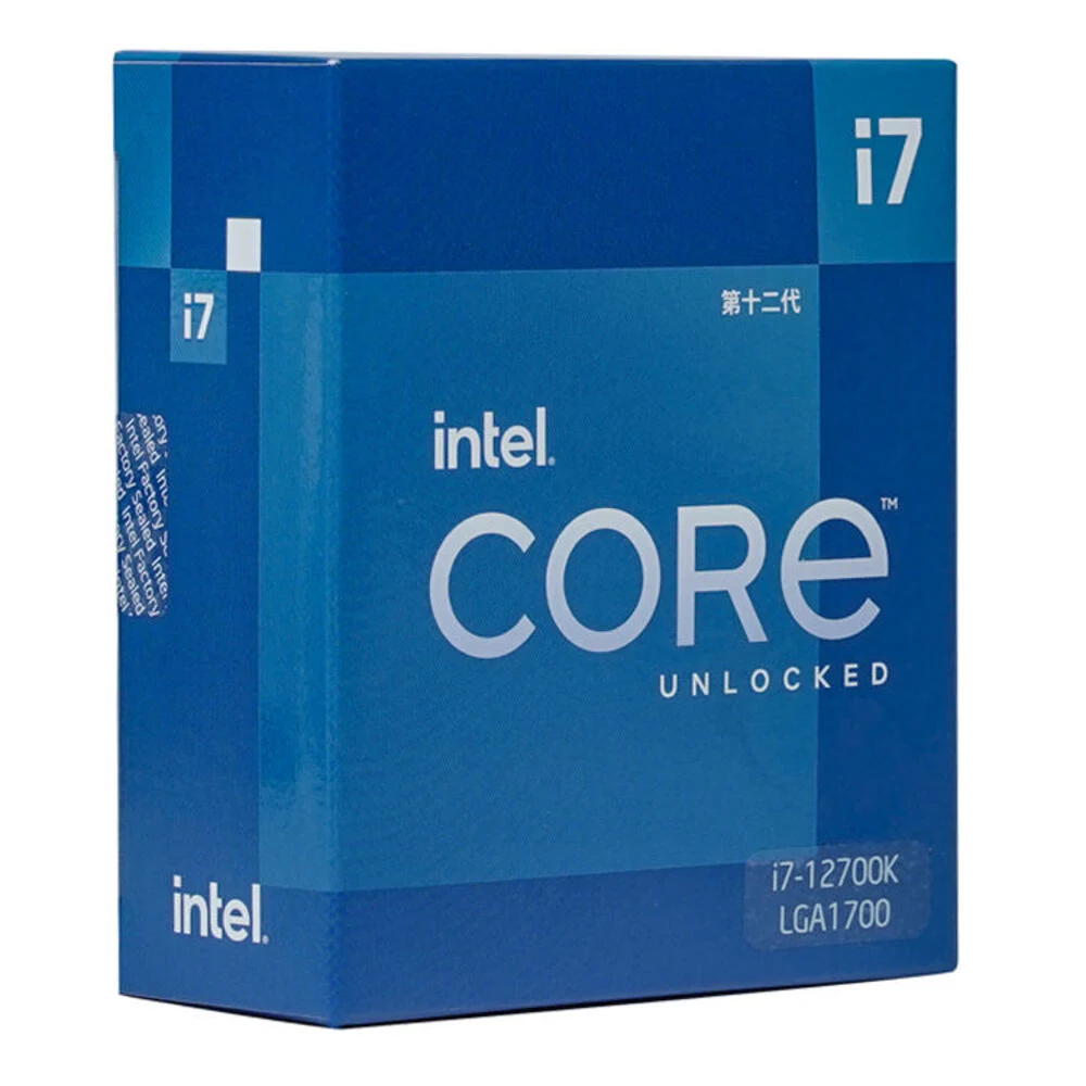 Intel Core I7-12700K 12th Gen Alder Lake 12 Core 3.6GHz LGA 1700 CPU Processor