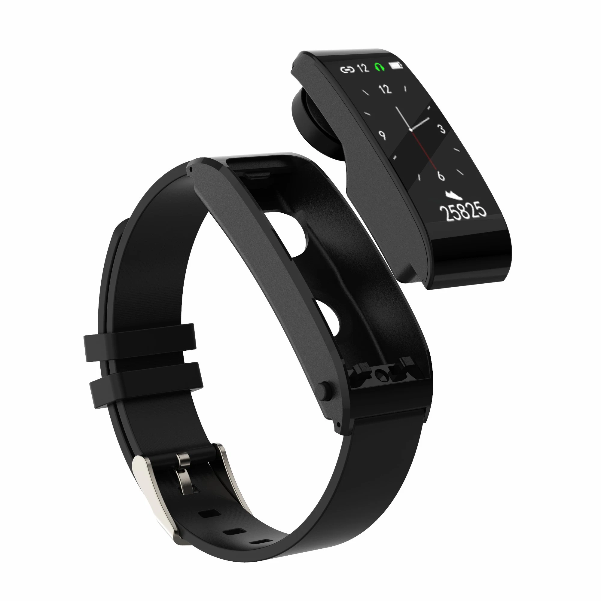 Deportes pulseras pulseras de la TWS Talkable Pulseras Reloj inteligente de Tws 2-en-1 de Tws Smartwatch Auriculares Bluetooth accesorios de telefonía móvil
