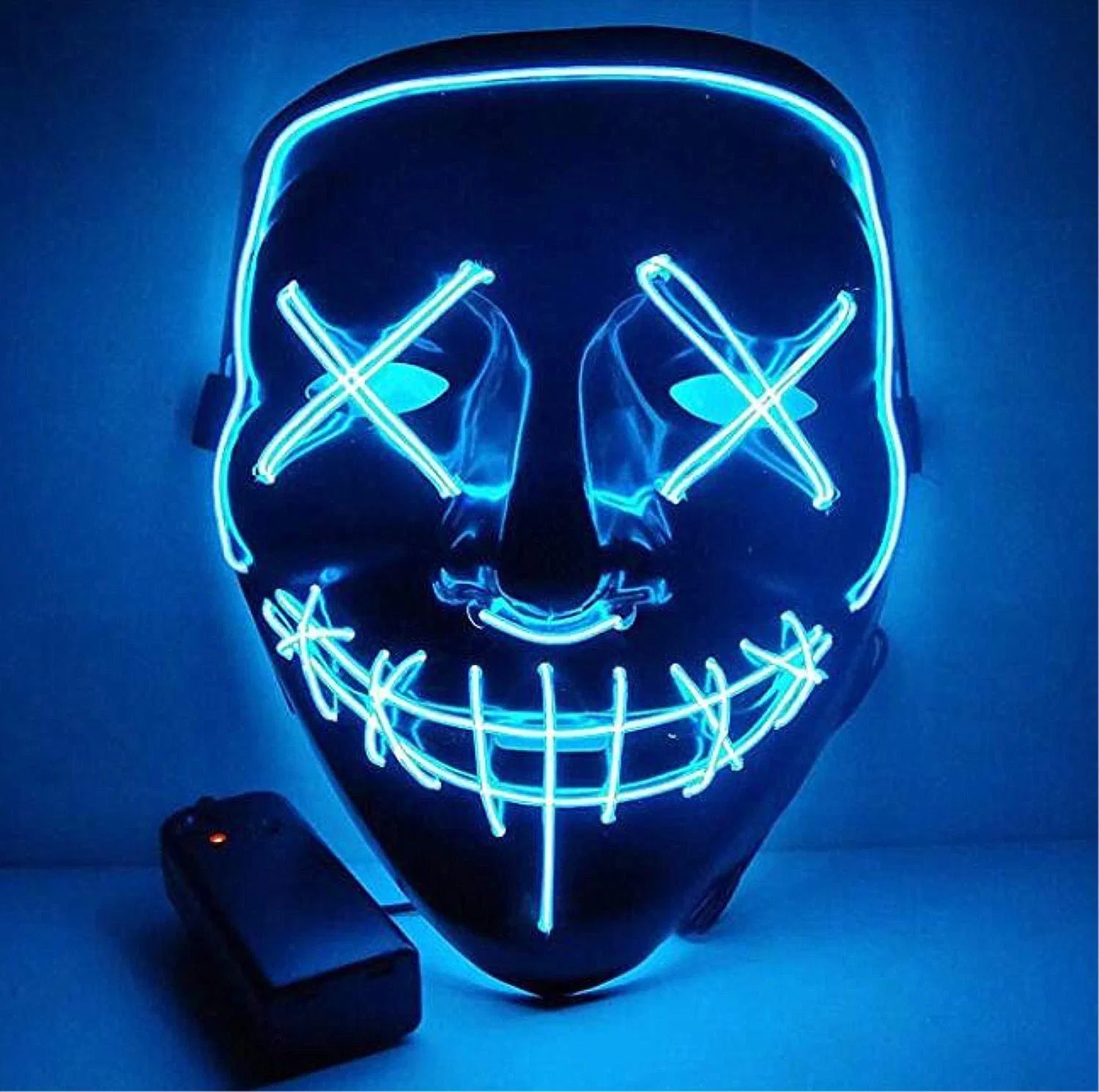 Máscara de LED de Halloween assustador Parte Máscara Pouting suprimentos