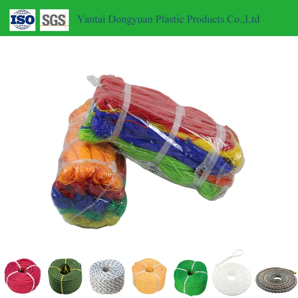 Colored PE Multi Fishing Net Rope Twisted Twine