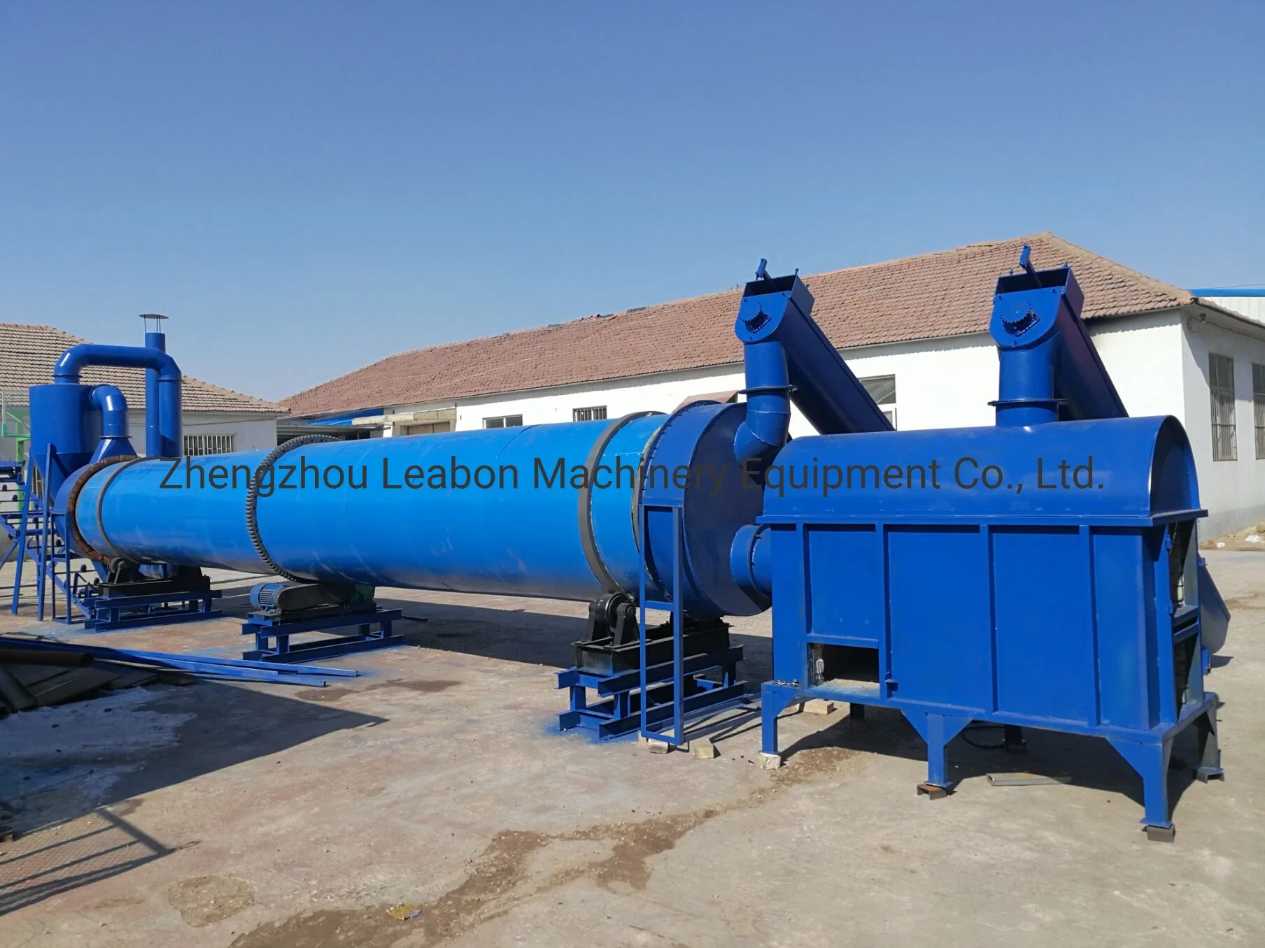 500kg-1000kg/H Hot Airflow Sawdust Wood Shaving Chipping Drying Machine Rotary Sawdust Dryer