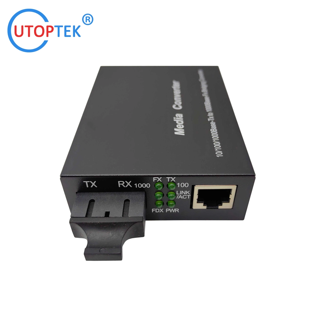 Good Quality 10/100/100m Optical Fiber Media Converter 20km 1310nm Conversor De Medios De Fibra