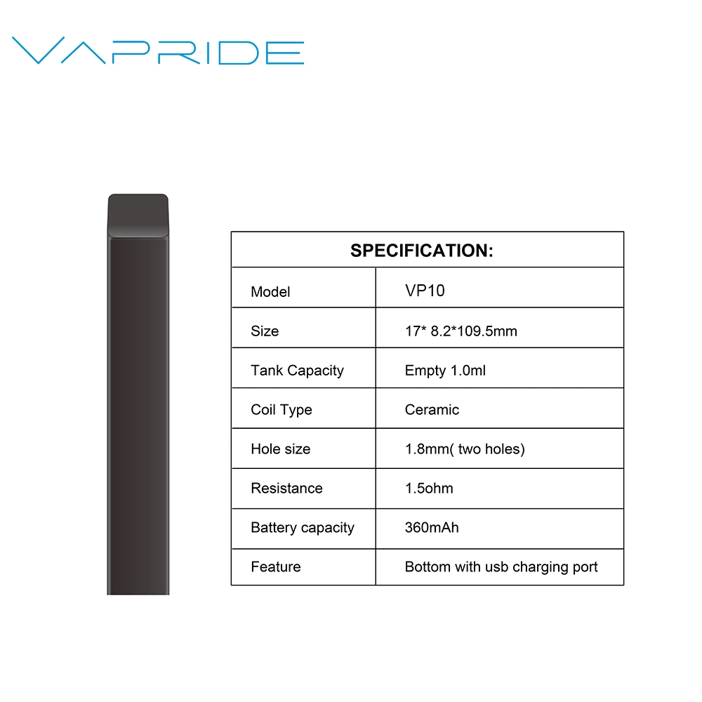 Hot Selling Disposable/Chargeable Vape for D8/D9 Vape Pen with 1ml Vape Pen OEM