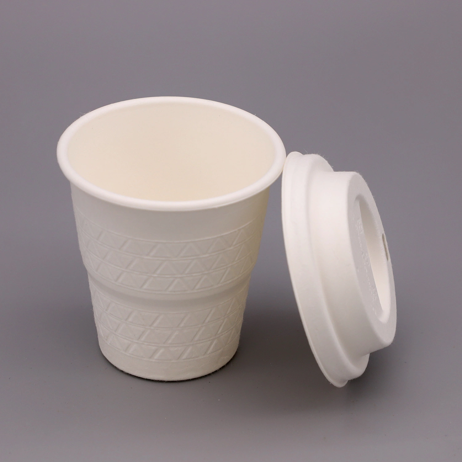 Biodegradable Paper Bagasse coffee Cup Lid