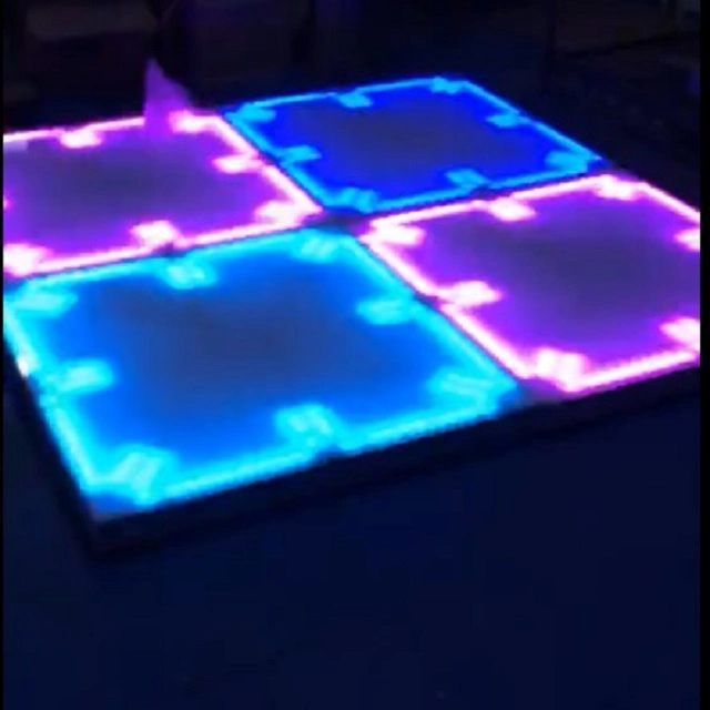 Pista de baile al aire libre 1x1m piso LED Lights