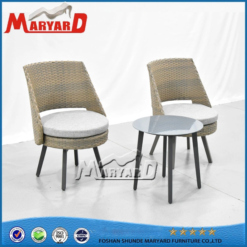 3PCS Conversation Set Furniture Rattan Patio Garden Furniture Chairs Set