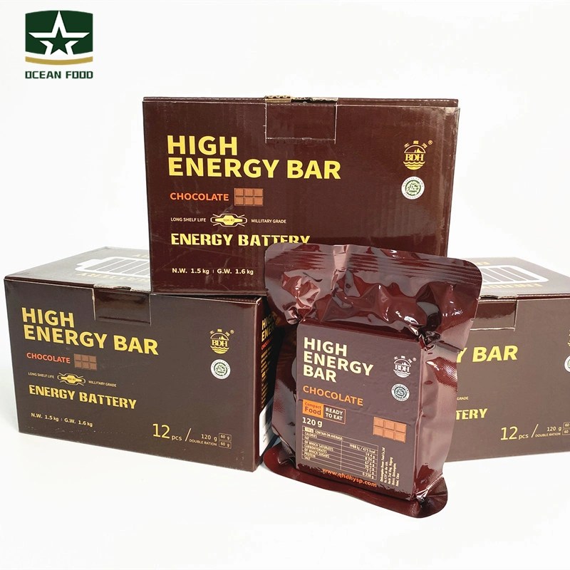 Military Emergency Food Rations Chocolate Flavor Energy Bar for Outside