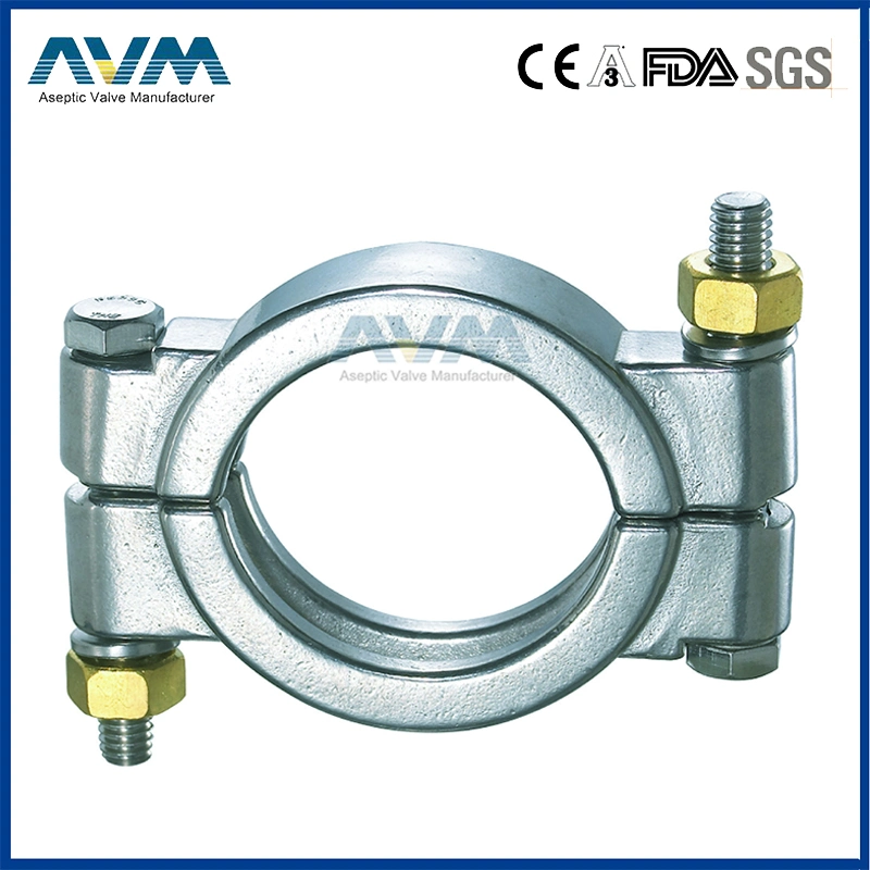 Sanitary Heavy Duty Single Pin Clamp 1/2"-12"