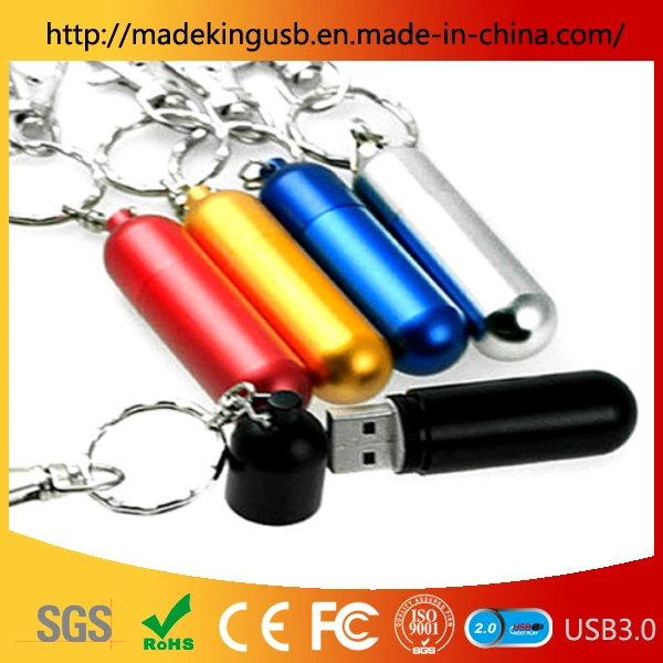 Disco Flash USB metálico à prova de Memory Stick Pen Drive Mini USB