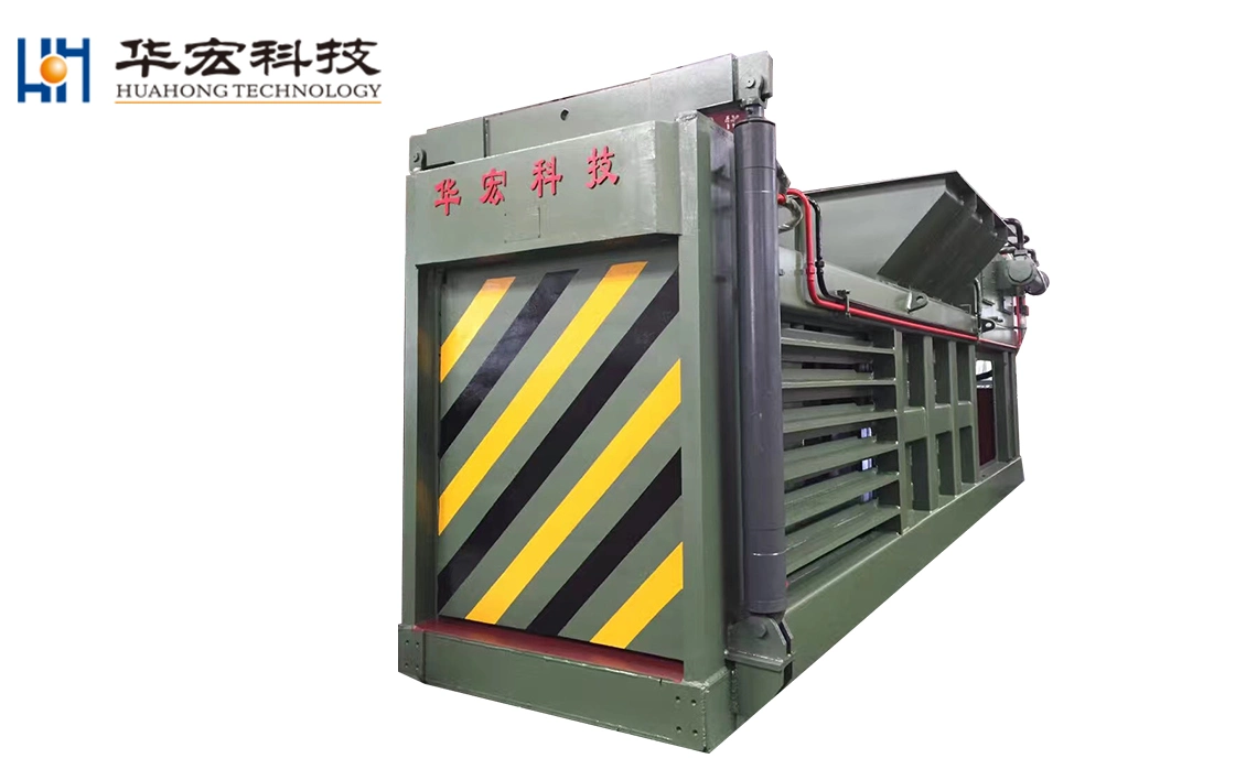 Waste Plastic Recycling Cardboard Paper Horzontal Baler Machine