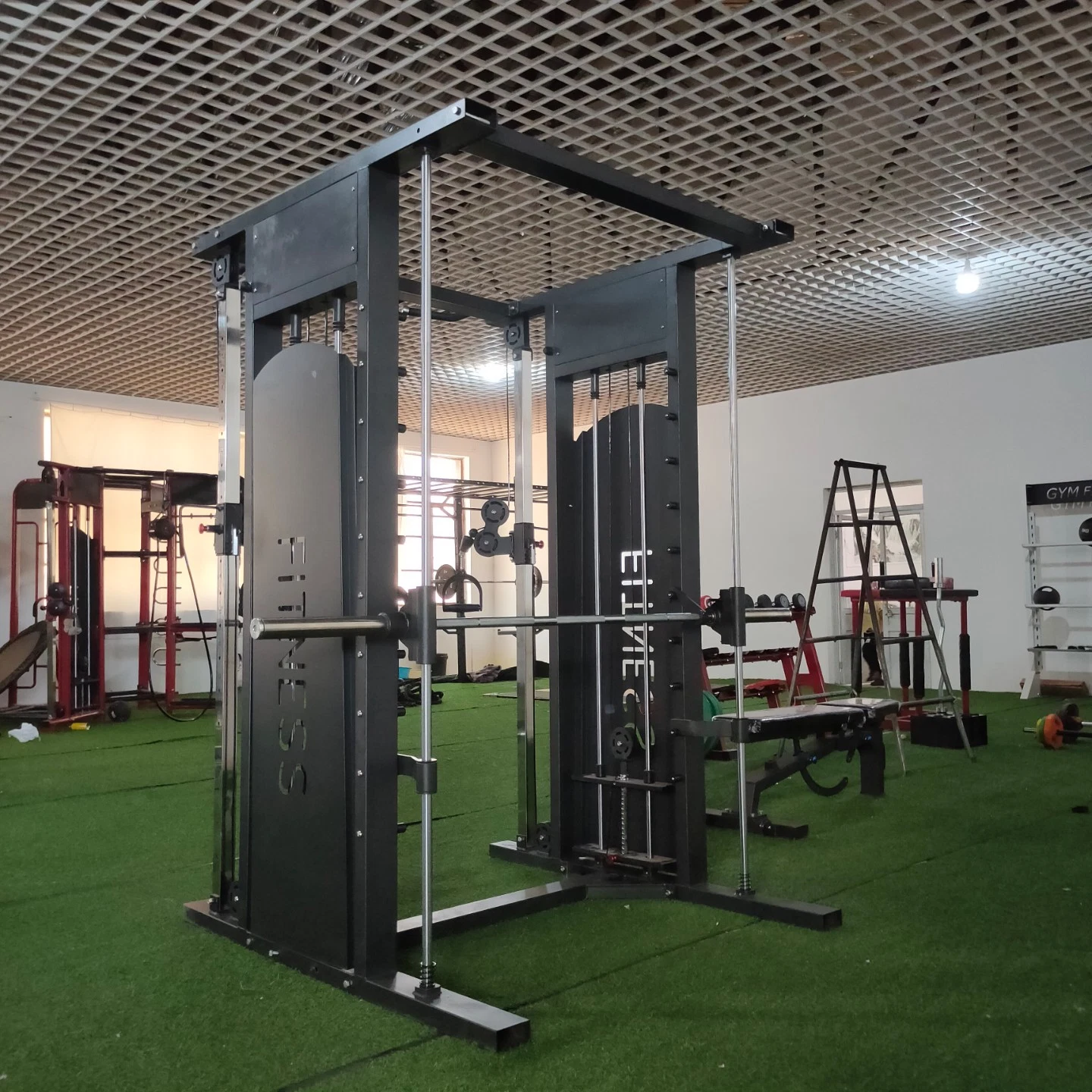 Gimnasio mayorista Smith comercial Marco Multi - la mitad de la Alimentación Funcional sentadilla Rack