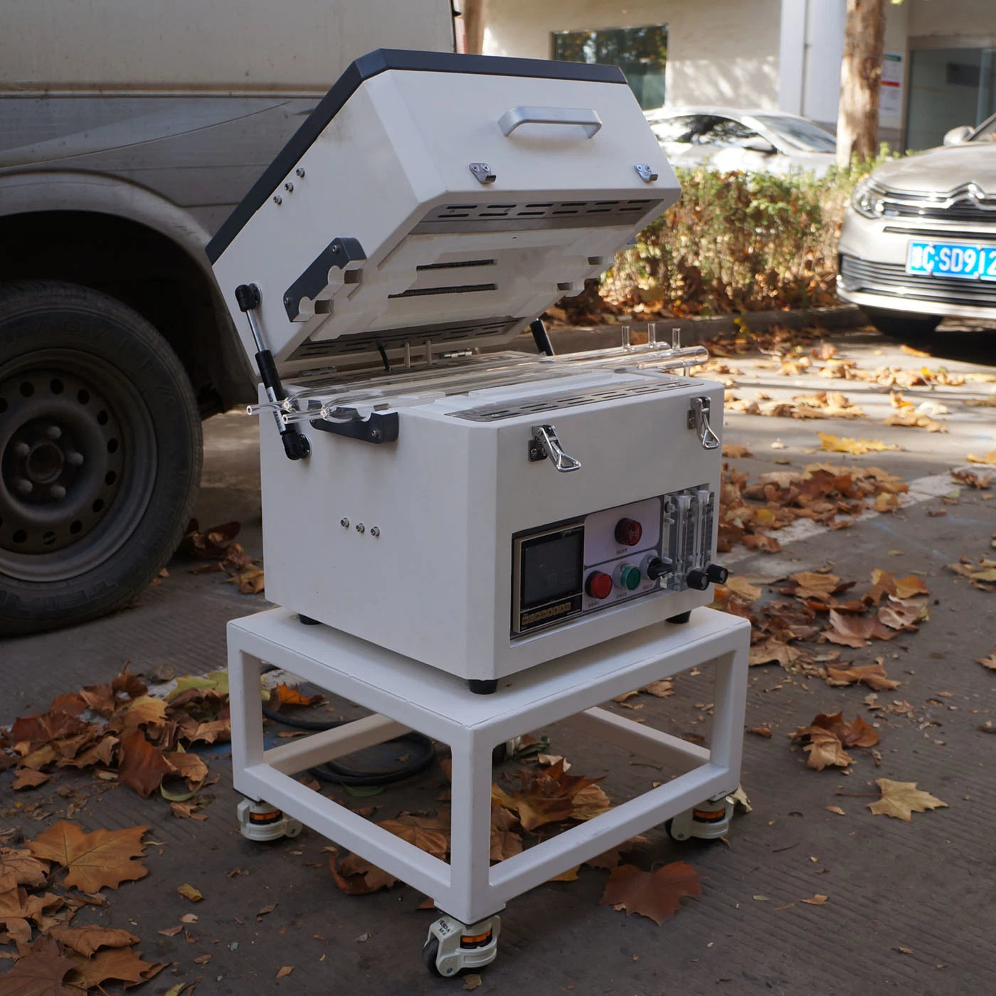 1200c controlador PID programáveis do tubo de quartzo de sinterização forno a vácuo (STG-25-12)