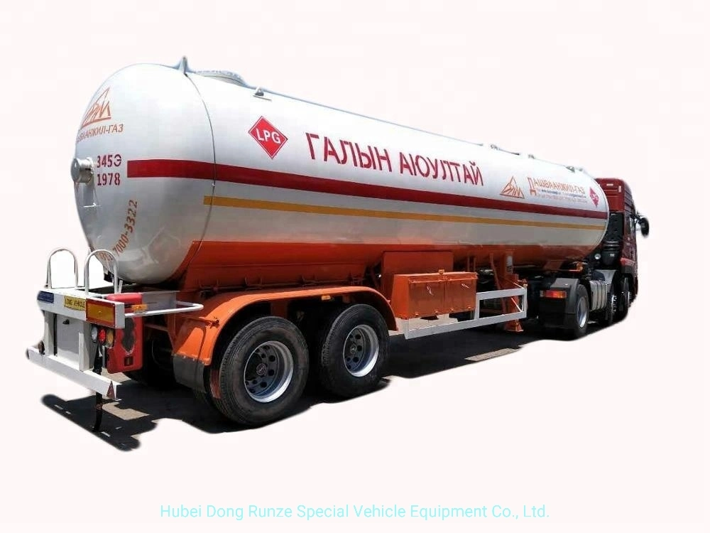 LPG Propane Tanker 2 Axles BPW Trailer 40.5cbm (1.61MPa Pressure Vessel Tank)