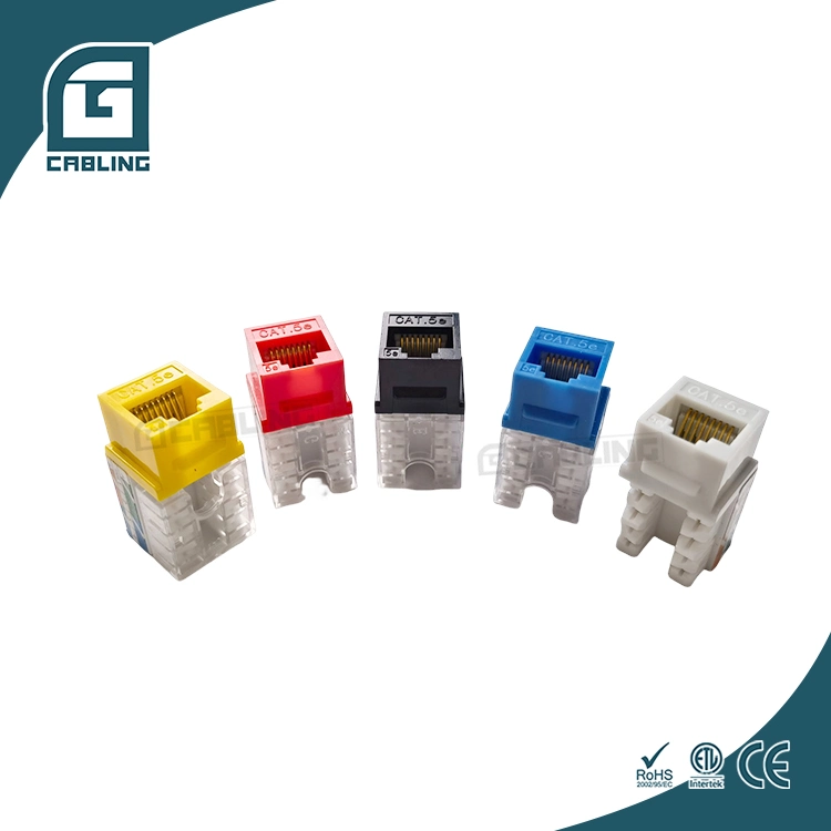 Cableado Ethernet Comunicación LAN roseta de red conector hembra Keystone mayor Que 200times para IDC CAT6A CAT6 Cat5e conector Keystone RJ45