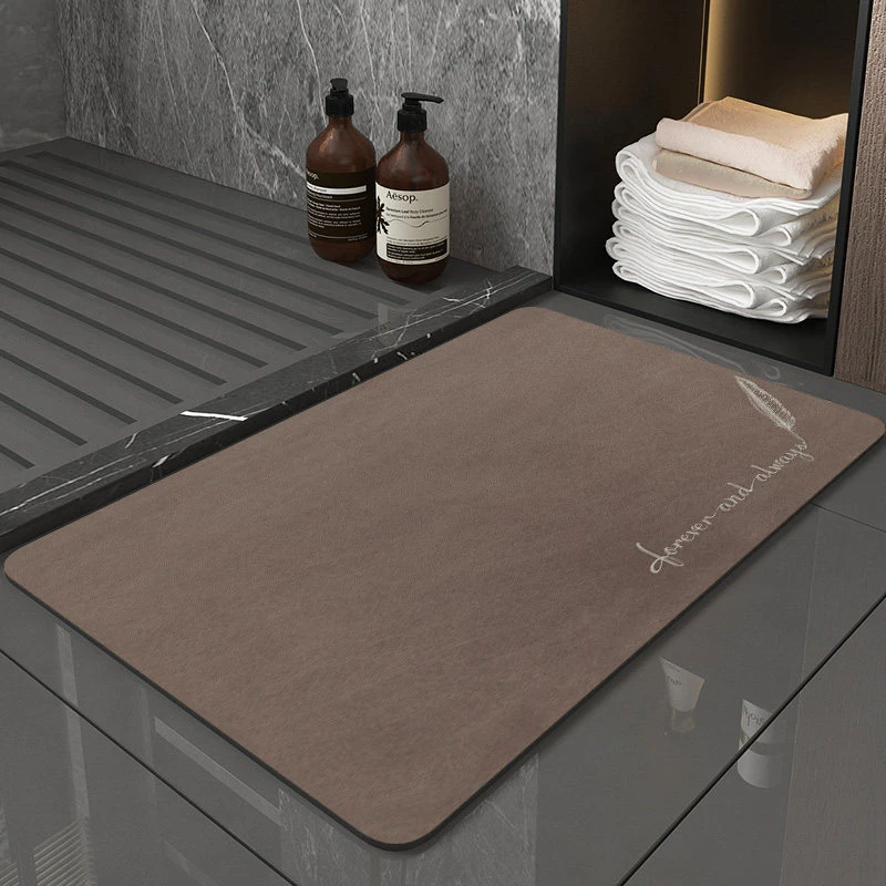 7color tamaño personalizado de alta absorción de agua fácil de limpiar el cuarto de baño antideslizante resistente al agua de baño Alfombra de Baño Baño de tierra de diatomeas Mat-Floor Mat-Door Mat