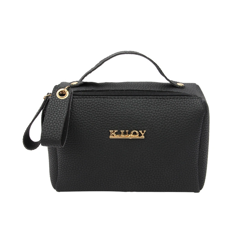 Travel PU Waterproof Simple Handbag Fashion Portable Wash Cosmetic Bag