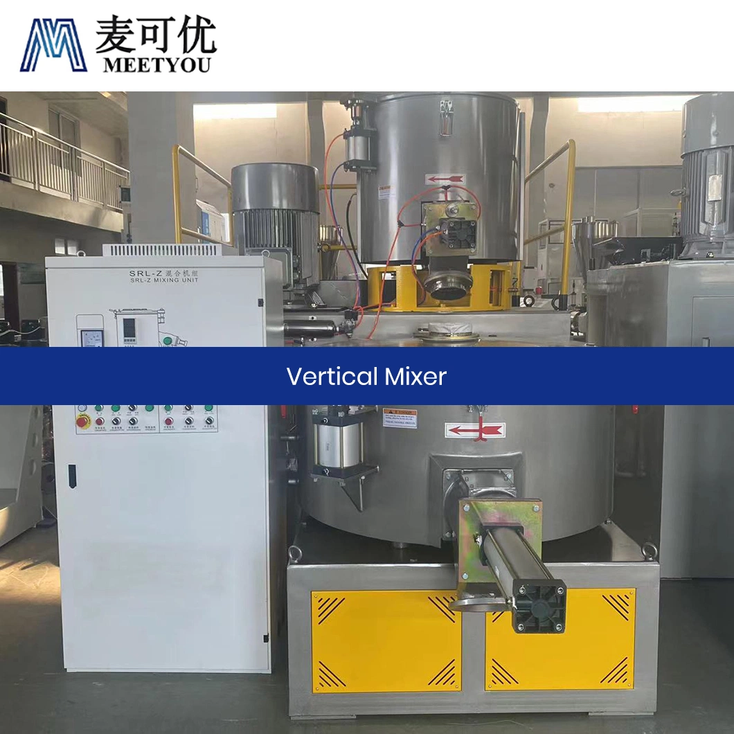 Meetyou Machinery Plastic Mixer Sample Available EVA Paint Mixing Machine China Concrete Mixer Vertical Manufacturer Applied to Plastic Stirring and Mixing