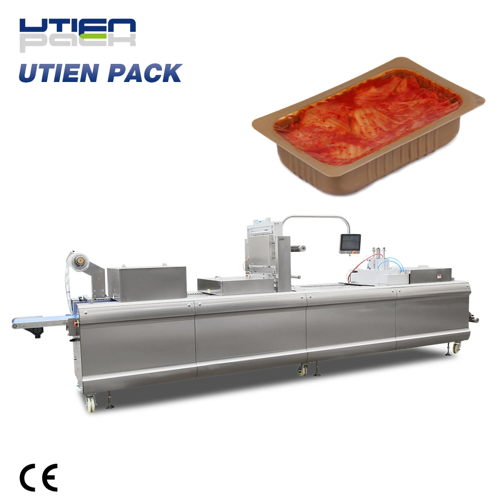 Various Packaging Options Instant Food Pasta Vacuum Map Thermoform Package Machine