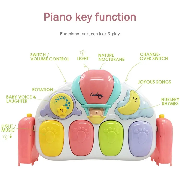 Aceitável OEM Kid brinquedos de plástico atividade programável Ginásio bebé brincar Mat com música