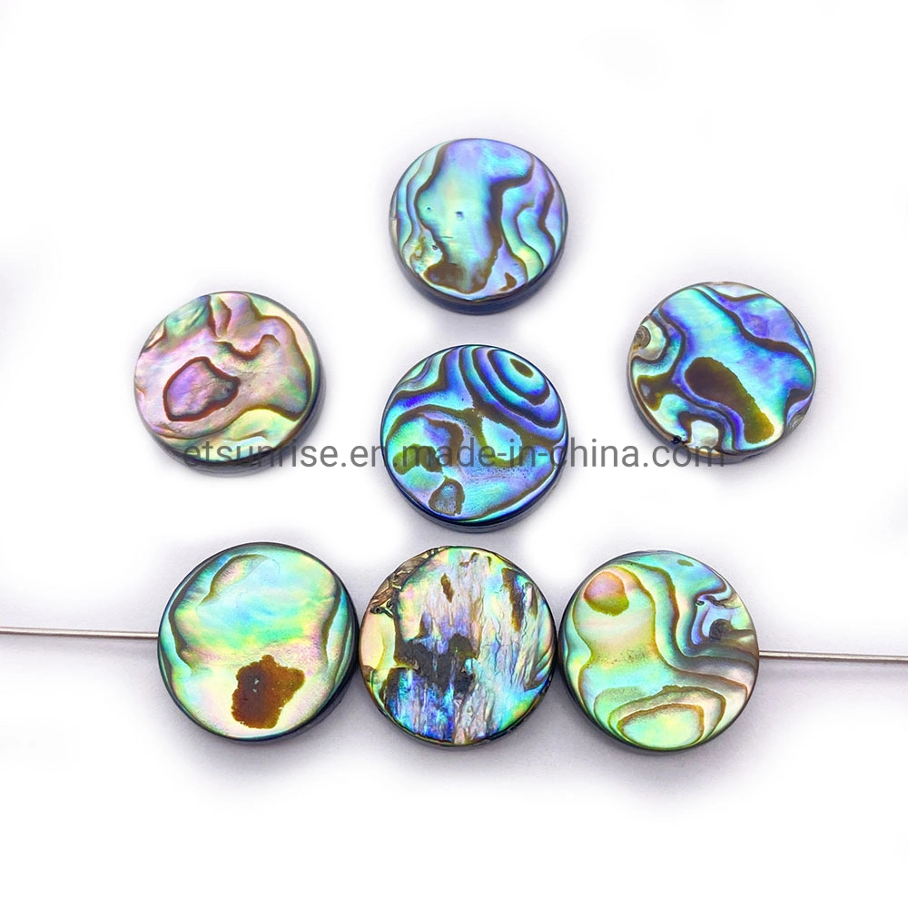 Semi Precious Stone Natural Abalone Shell Water Drop Paua Shell Heart-Shaped Loose Bead DIY Necklace Earring Accessories Jewelry<Esb01797>