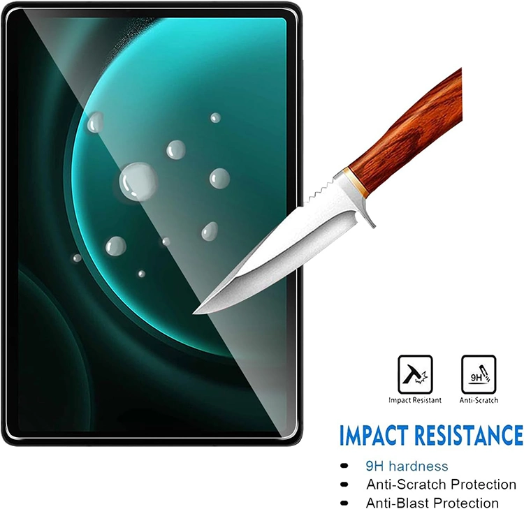 Protector de ecrã em vidro temperado HD transparente de alta qualidade para Samsung Galaxy Tab S9 Fe Plus 12.4 polegadas 2023