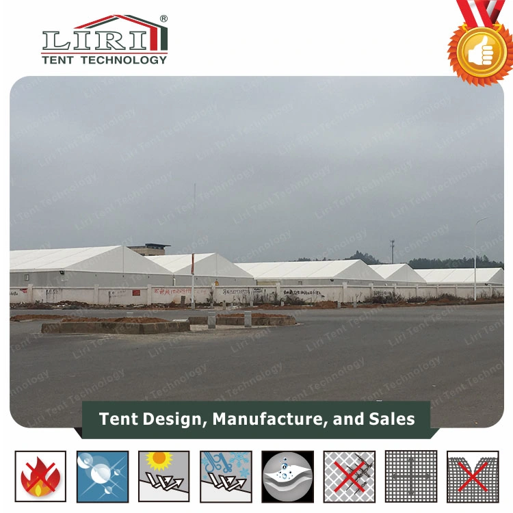 20X100m Aluminum and PVC Tents Connect Together Used as Warehouse