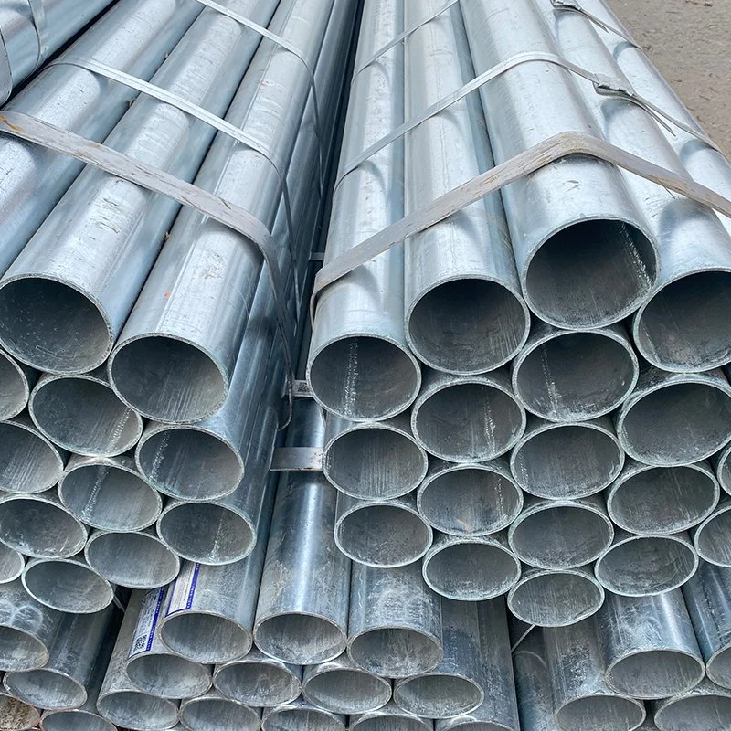 Tubo de aço galvanizado pré-fabricado Q235 Q345 quente com alta qualidade