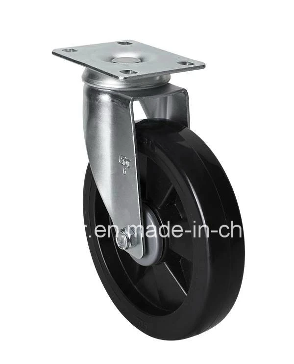 Edl Medium 6" 110kg Plate Swivel PU Caster Z5716-67