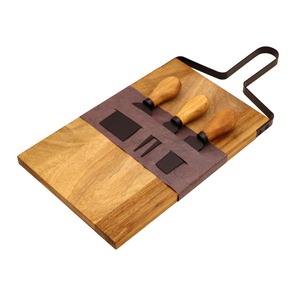 Kitchen Gadget Untensils Knife Kitchenware Chopping Cheese Cutting Board with Cheese Knife Set