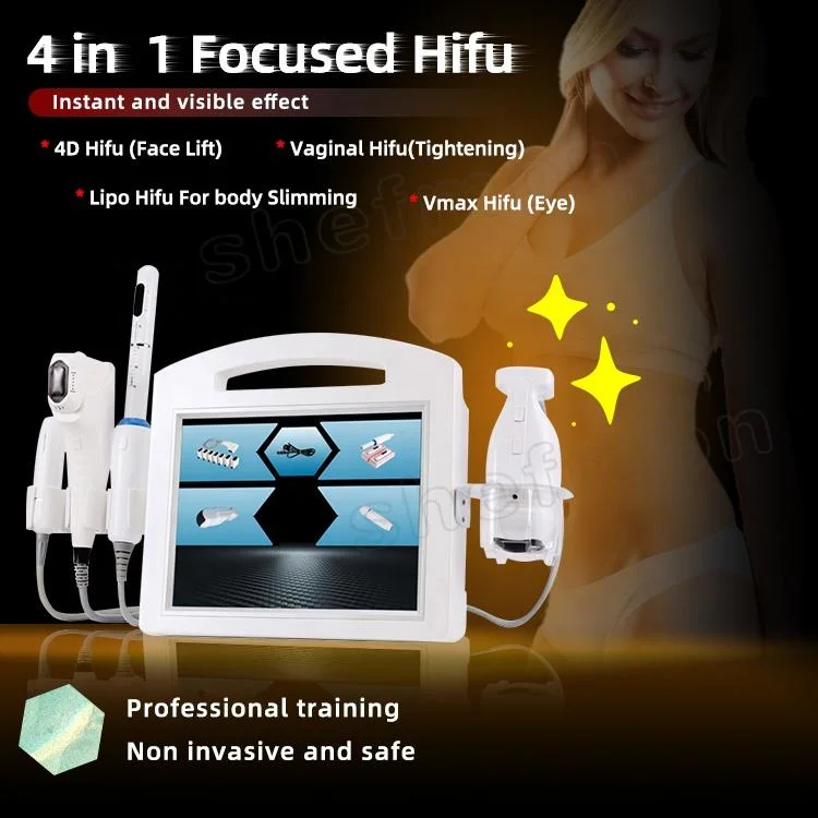 New 2 in 1 4D Ultrasound Hifu Mini Portable Beauty Equipment for Vaginal Tightening