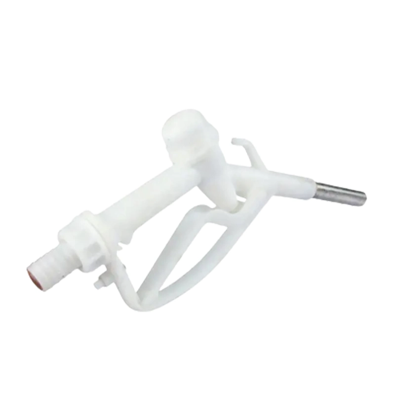 Fuel Delivery Gun for Use Tanks, 19mm Manual Operate Stainless Steel Spout Nozzle Adbue White