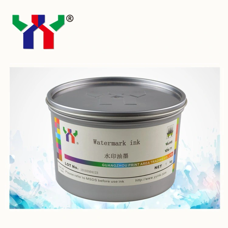 High quality/High cost performance  Screen Printing White Color Watermark Ink for Money Printing, 1kg/Can