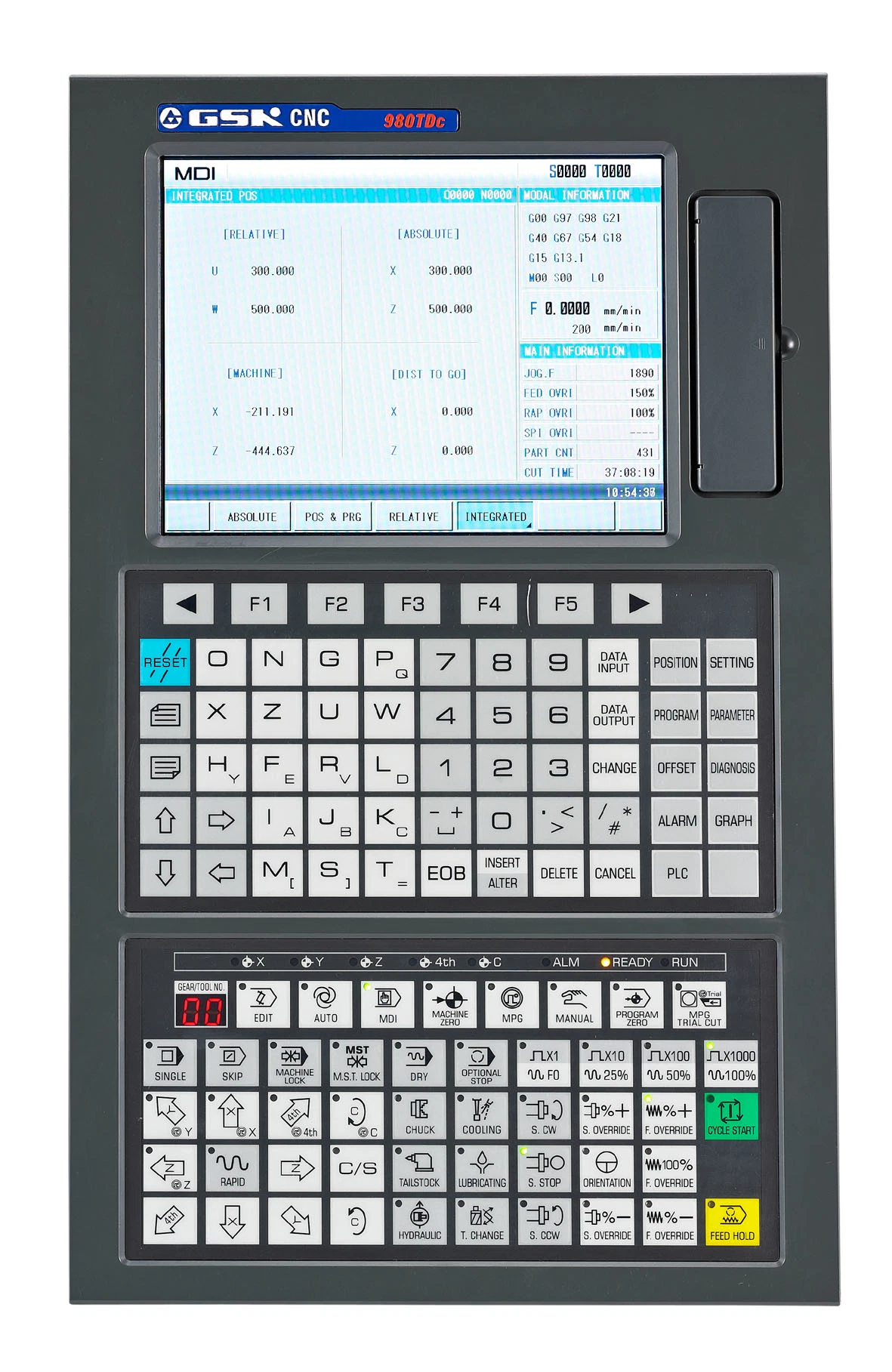 Sistema de máquina de torneado GSK 980TDc CNC o controlador CNC