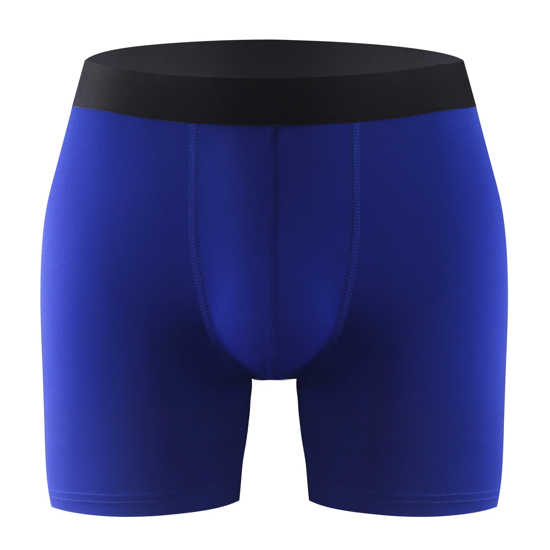 Custom Logo Soft Breathable Long High Elastic Cotton Underwear Boxers Briefs Men's Underwear