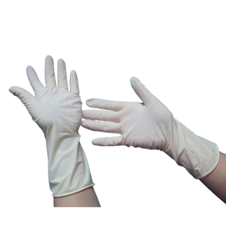 Disposable Medical Use Free-Powder Latex Examination Glove