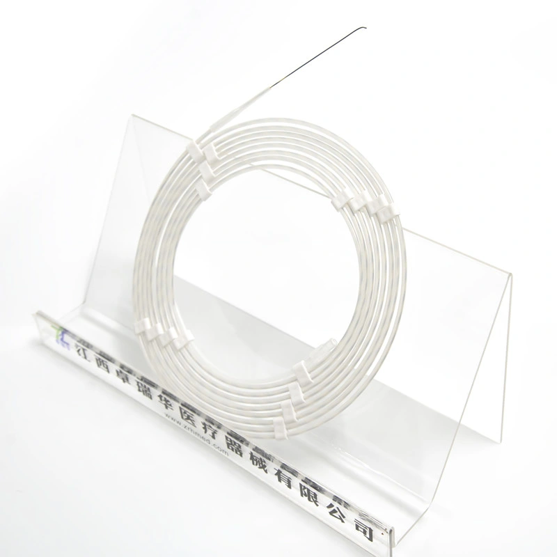 Accesorios para endoscopia de nitinol en Blanco y Negro Cable guía