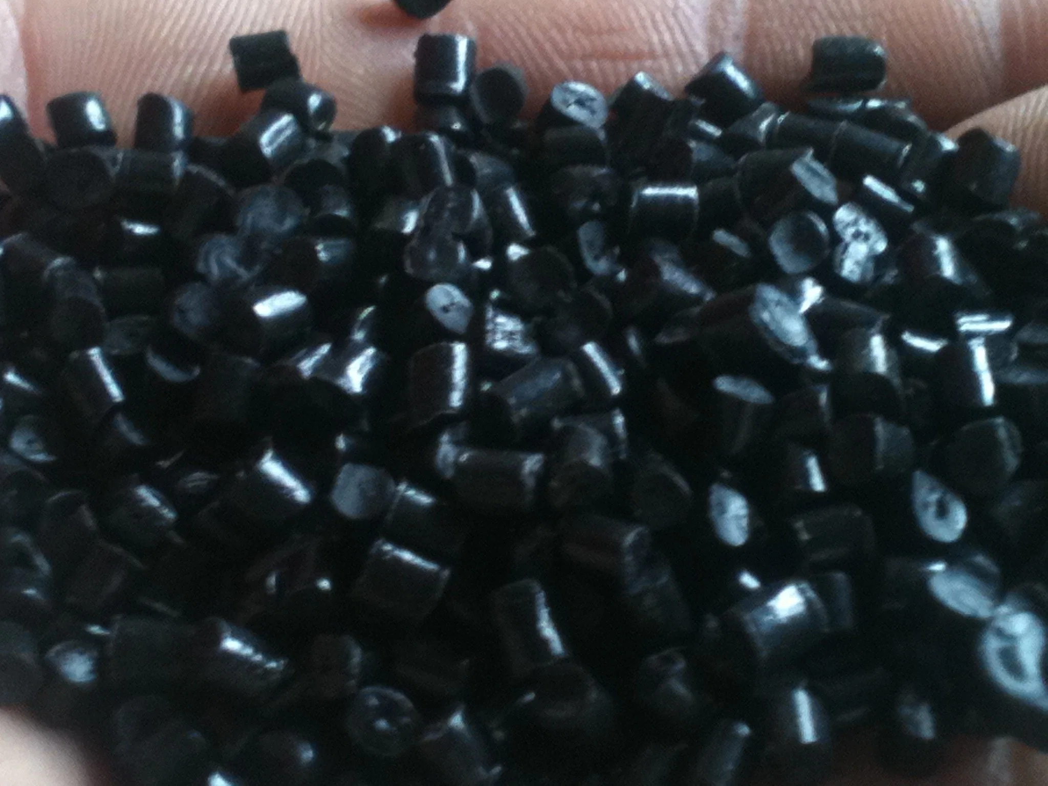 Hot Sale Recycled Granules Black Color HDPE