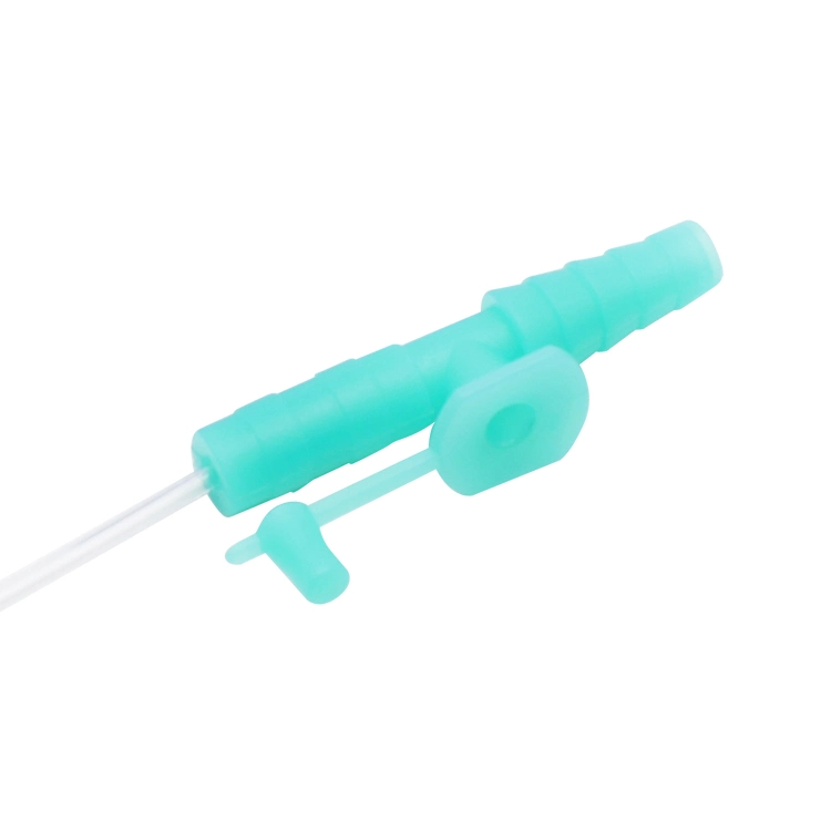 CE&ISO Approved Many Colors Closed PVC Suction Catheter