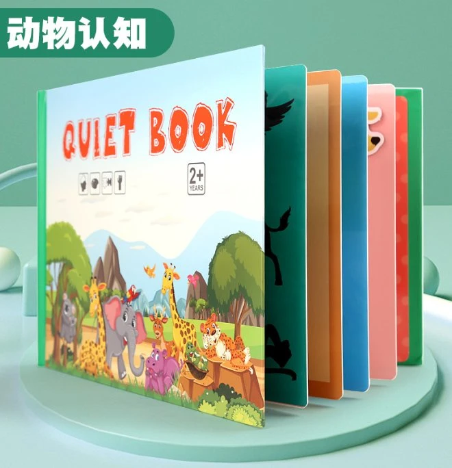 Custom Quiet Book Children Learing Book 3D Book Toy Kids Puzzle Book with Magic Tape Sticker