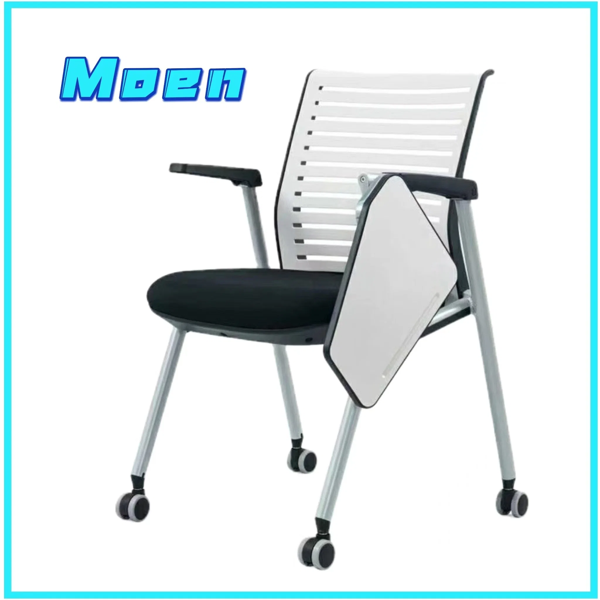 Quality Chairs Wholesale/Supplier Visitor Back Mesh Writing Pad Fabric Folding Armrest