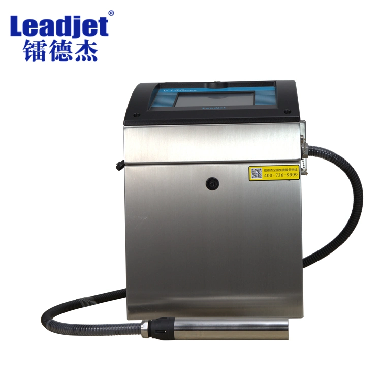 Leadjet Smart Cartridge Continuous Small Character Inkjet Printer for Production Line Usage