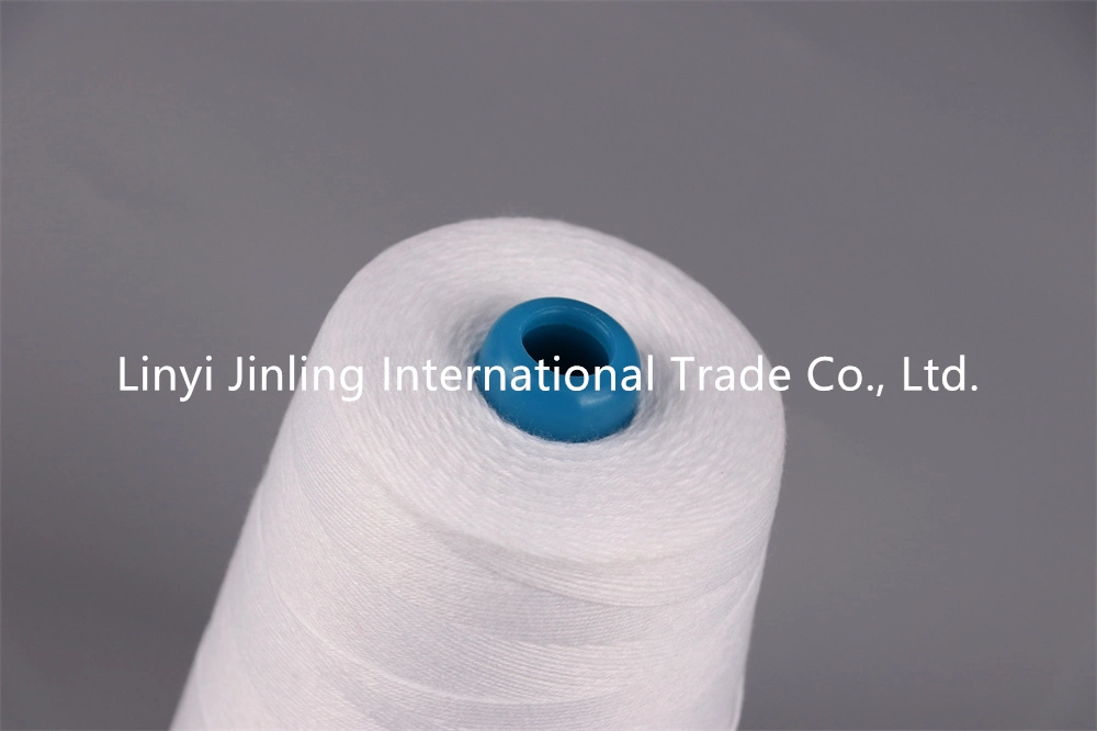 100 Polyester Yarn China Manufacturers Cationic Spun Polyester Yarn Blends Cotton 100% Polyester Spun Yarn