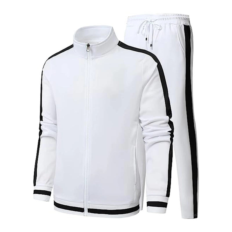 Sports d'entraînement de la sueur de jogging costume Set Sportswear Full Zip jusqu'