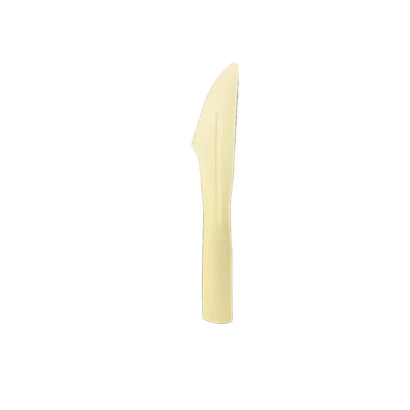 سكين شوكة ملعقة ورق علقة Compostelable Paper Spoon Knife ملعقة وشوكة قابلة للتحلل البيولوجي