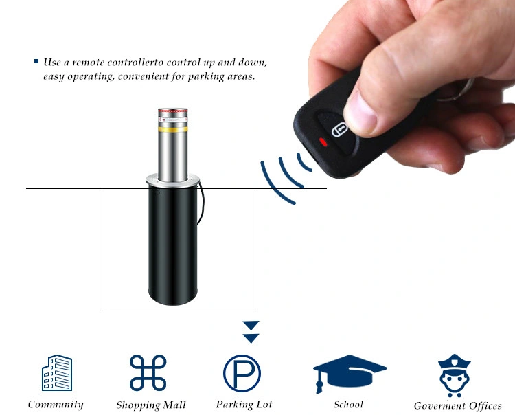 K4 K8 K12 Automatic Electric Road Blocker Traffic Rising Hydraulic Bollards