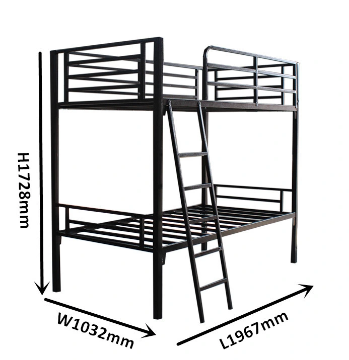 Двухъярусная кровать Металл двухъярусные кровати Школа Общежитие Мебель Дети Металл Двухместный удобный дешево Цена