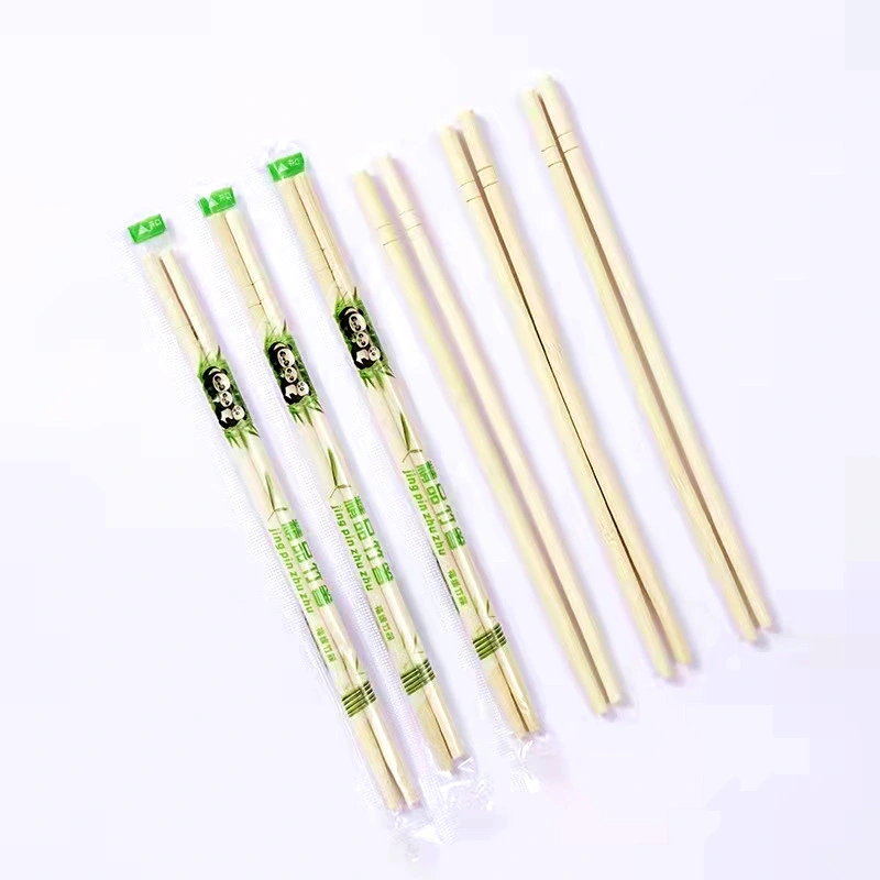 100% Chinês Natural Reusável Madeira bambu chopsticks / Atacado Custom Bamboo Round Picopsticks